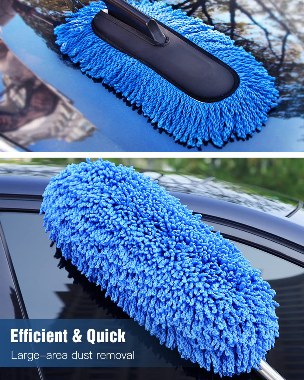 YeewayVeh extendable handle reaches hard to access areas on vehicles.