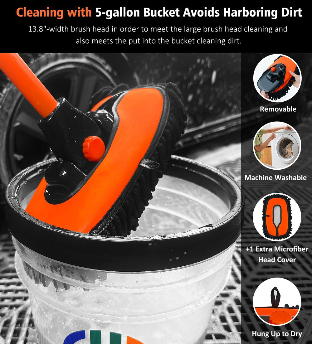YeewayVeh 90-degree rotating mop head enables flexible cleaning angles