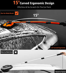 YeewayVeh telescopic pole extends from 22.8 to 43 inches for hard-to-reach areas