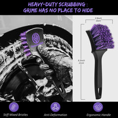 YeewayVeh tire brush small firmer bristles tackles grooves and sidewalls