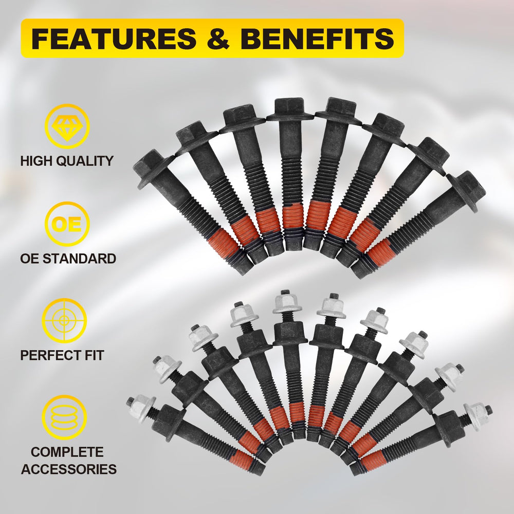 YEHERIT 5.7 exhaust bolts kit OEM-match, critical for proper seal.