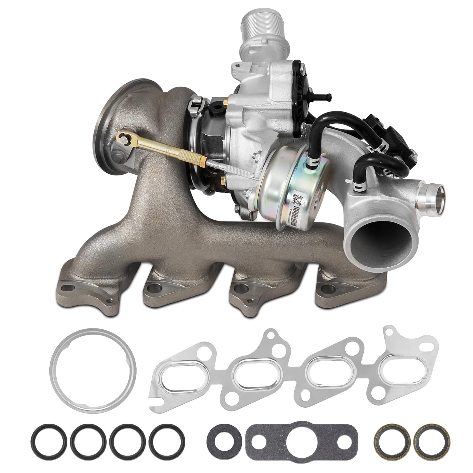 YEHERIT 667-203 turbocharger front view ready for direct replacement in compatible 1.4L engines