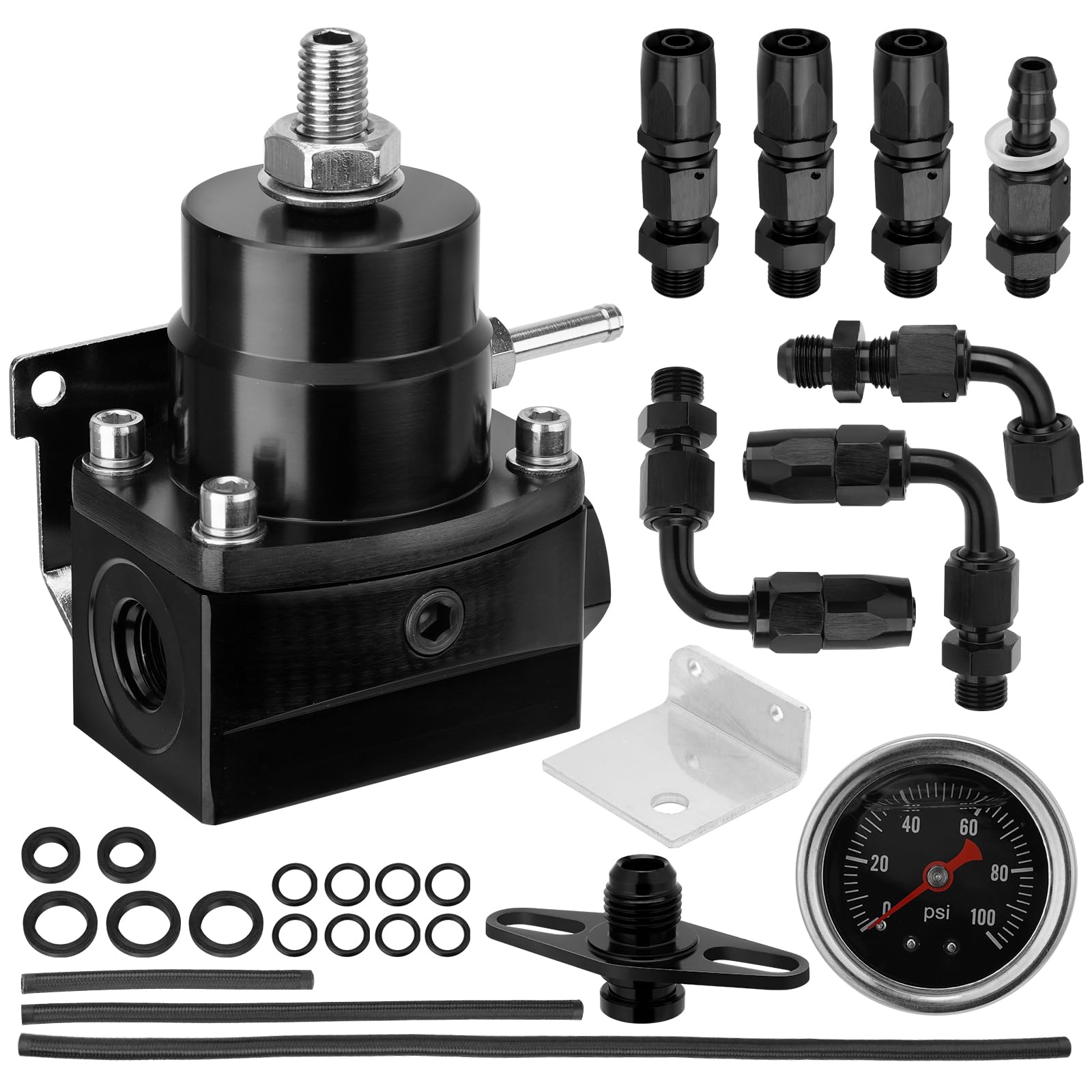 YEHERIT adjustable EFI regulator close-up for precise fuel pressure control