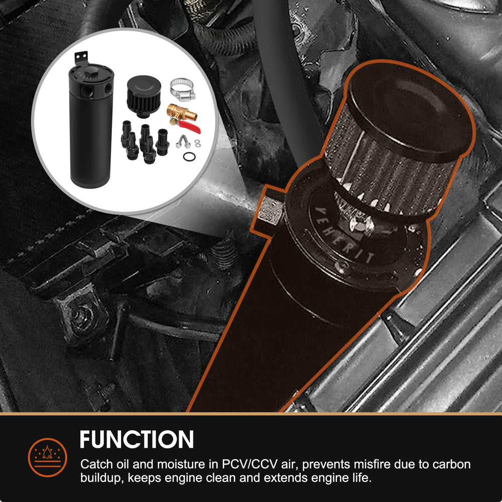 YEHERIT breather filter installed reduces moisture in crankcase gasses.