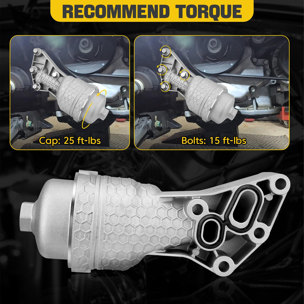 YEHERIT compatible oil filter housing for Kia and Hyundai models ensuring reliable fit