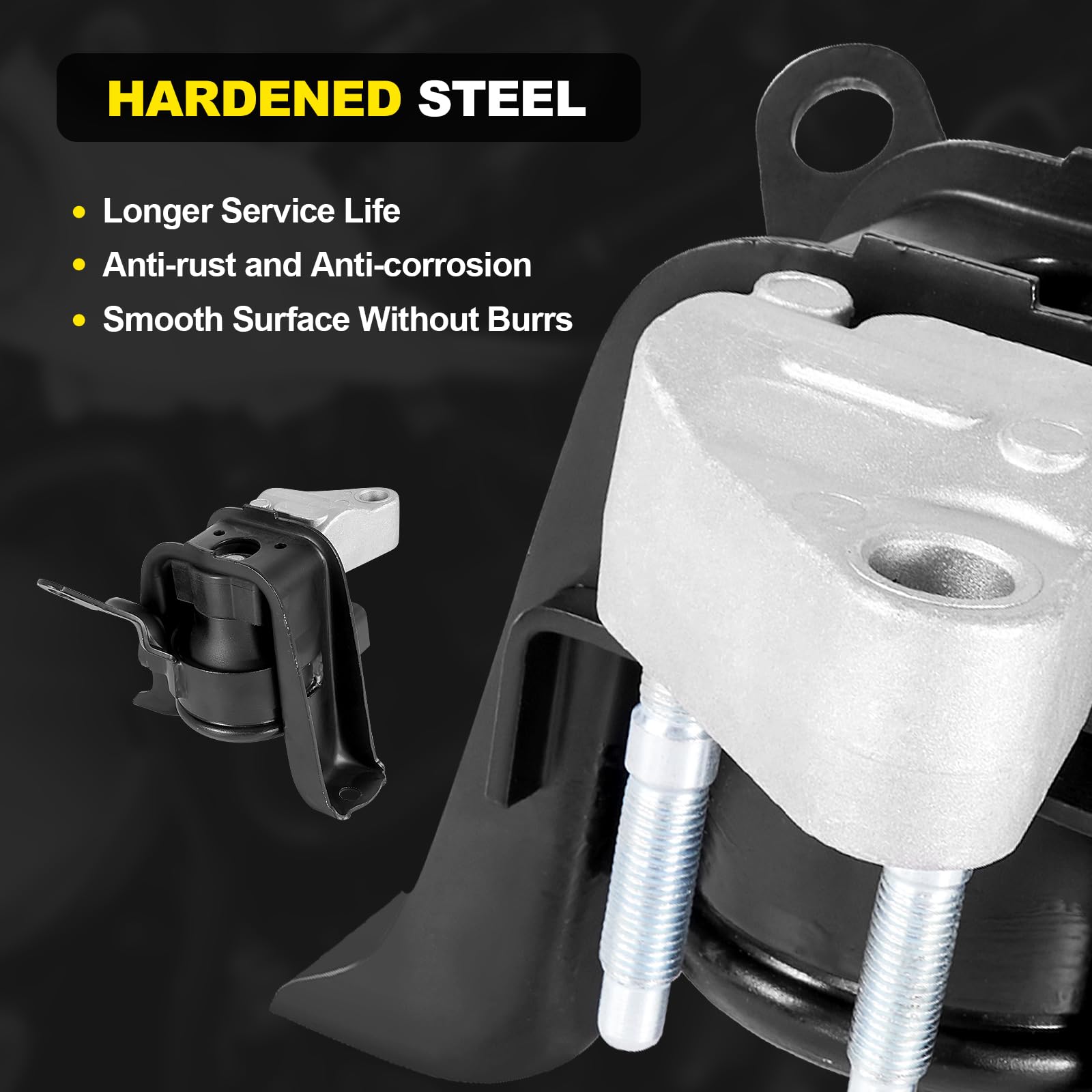 YEHERIT engine mount set installation example showing fitment steps.