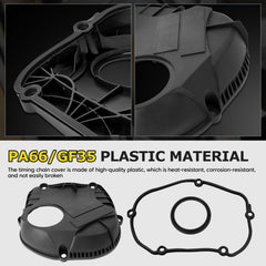 YEHERIT engine upper timing cover gasket closeup material reveals durable seal and corrosion resistance.
