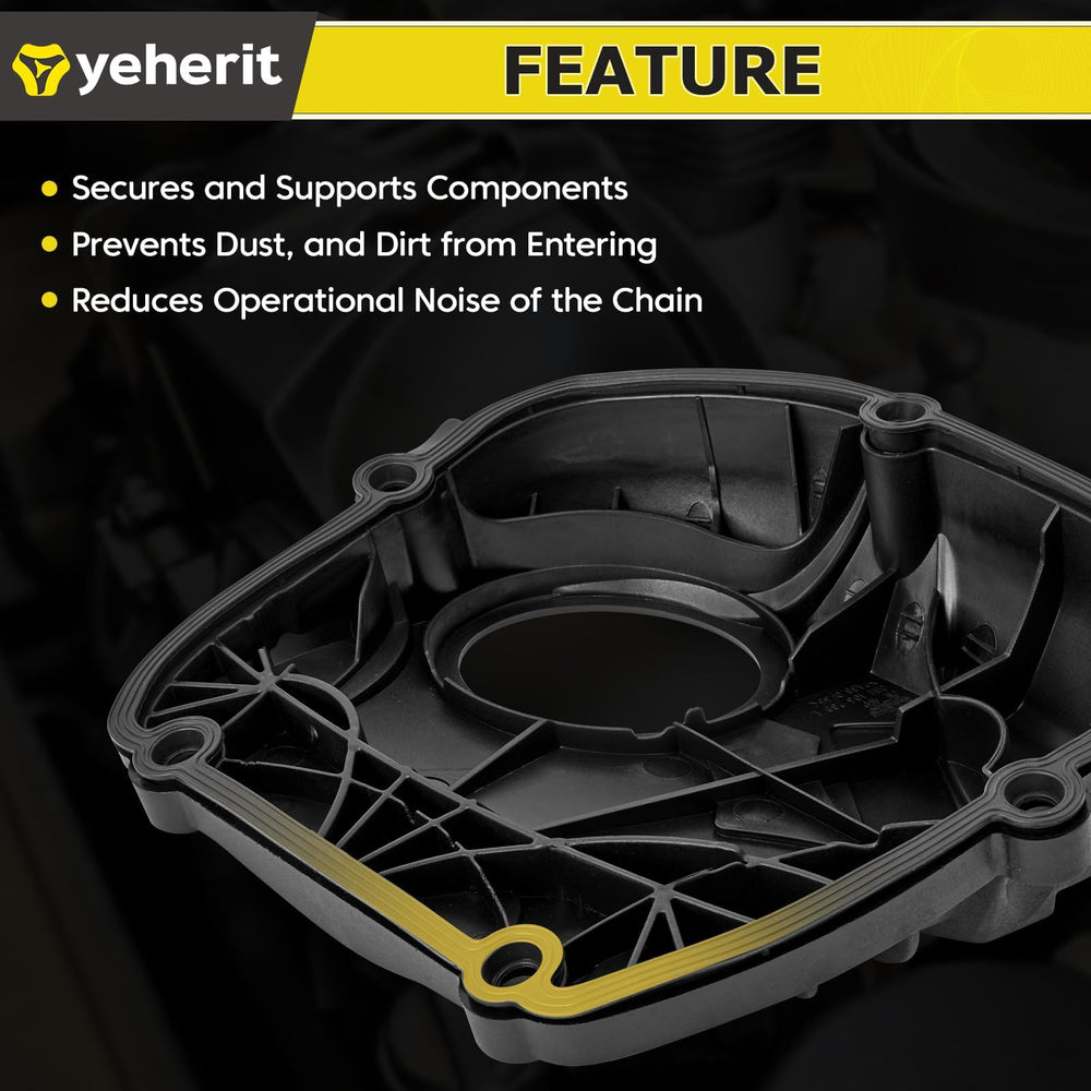 YEHERIT engine upper timing cover gasket OEM-fit-number demonstrates compatibility with multiple OEM codes.