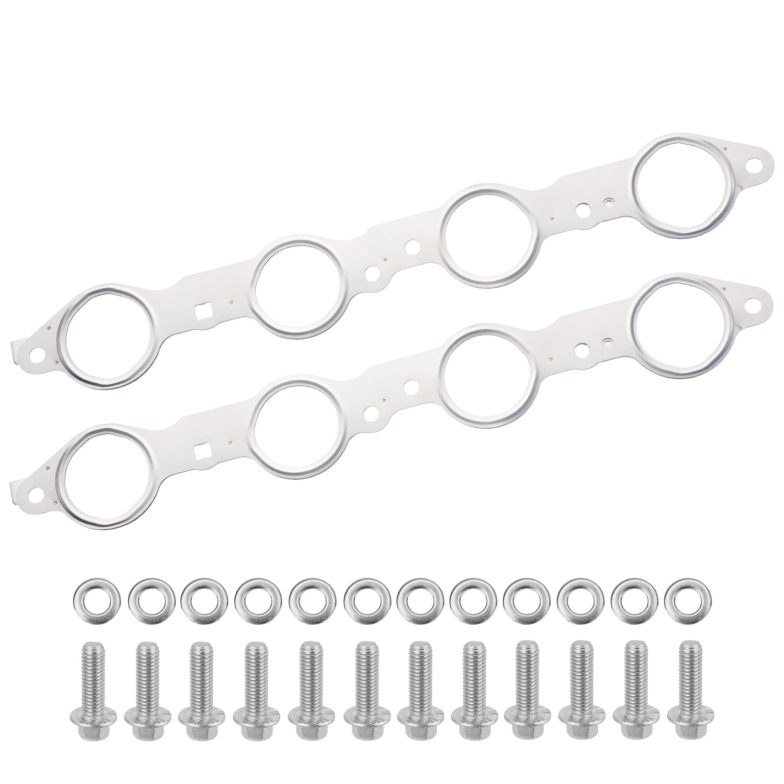 YEHERIT exhaust manifold gasket kit box displaying durable, high-temperature seal components.