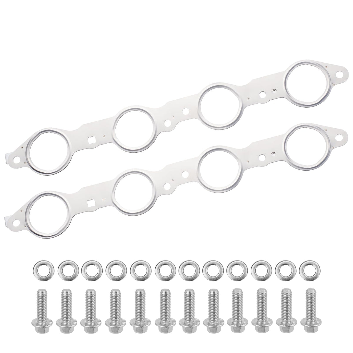 YEHERIT exhaust manifold gasket kit box displaying durable, high-temperature seal components.