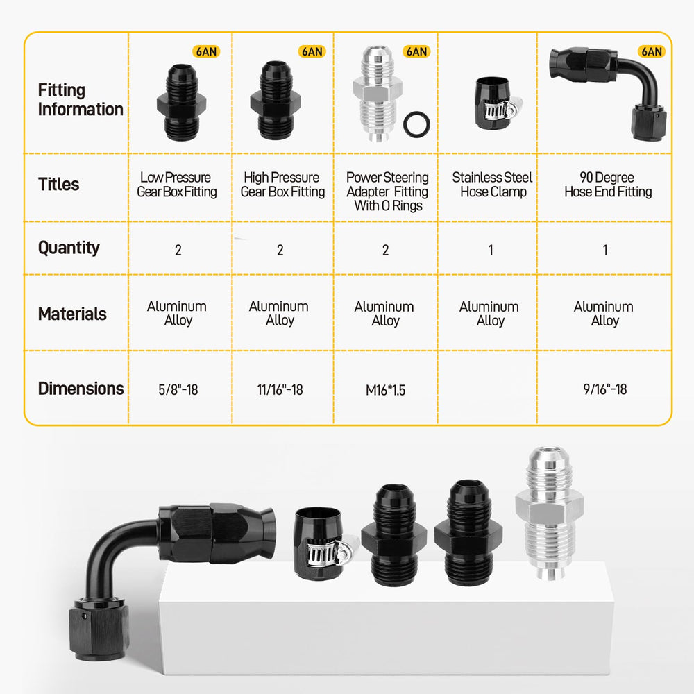 YEHERIT high-pressure gearbox fittings for reliable performance