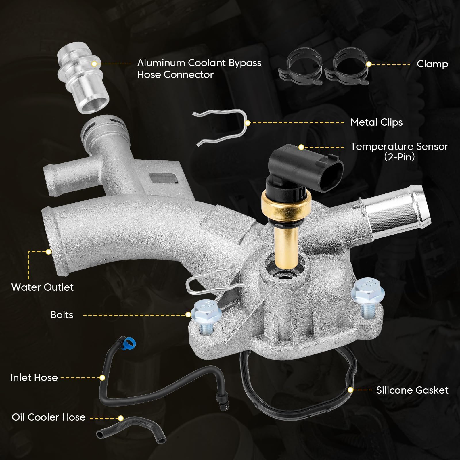 YEHERIT oil cooler hose supports consistent engine temperatures