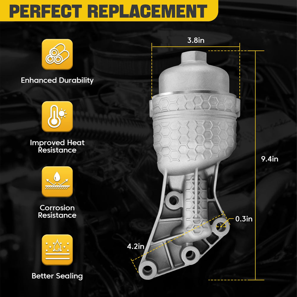 YEHERIT engine protection through optimized aluminum oil filter housing