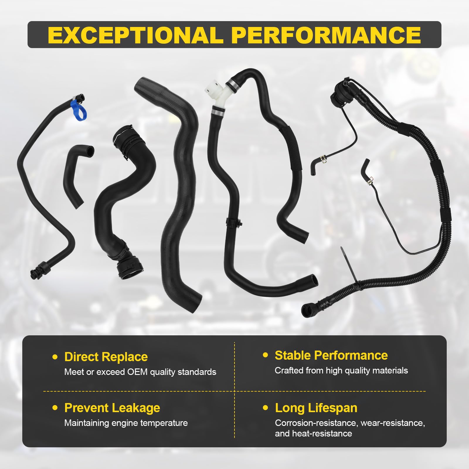 YEHERIT radiator inlet hose prepared for Cruze cooling system