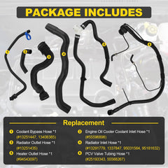 YEHERIT radiator outlet hose ready for Cruze engine bay cooling