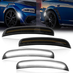 YEHERIT white LED front-left marker boosts Dodge Charger visibility