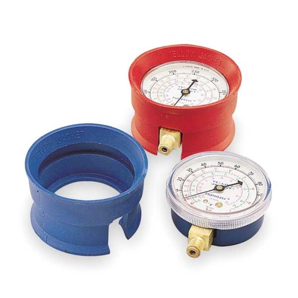 Yellow Jacket 49190 boots shield gauges during HVAC and automotive A/C service