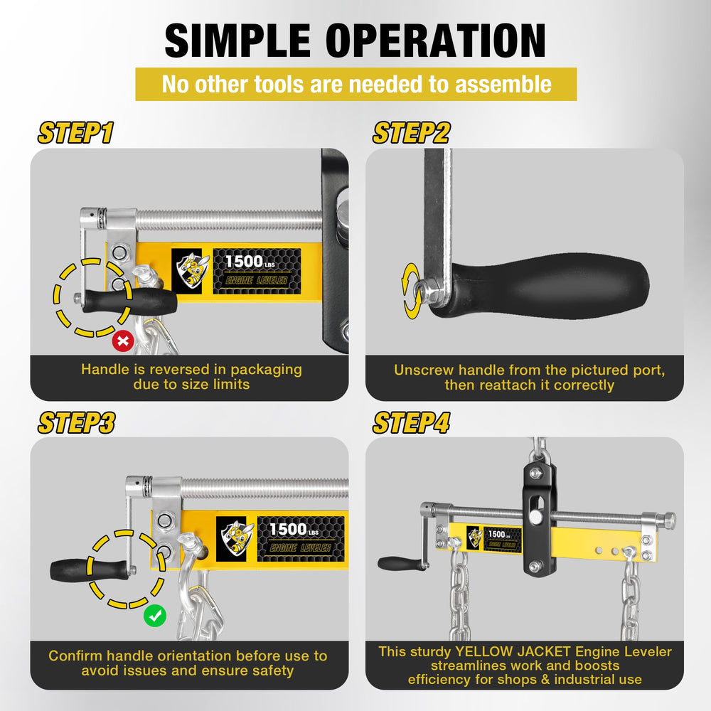 Adjustable chain mount holes enable flexible alignment for engines