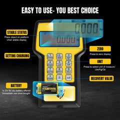 YELLOW JACKET waterproof and dustproof case protects the scale during transport