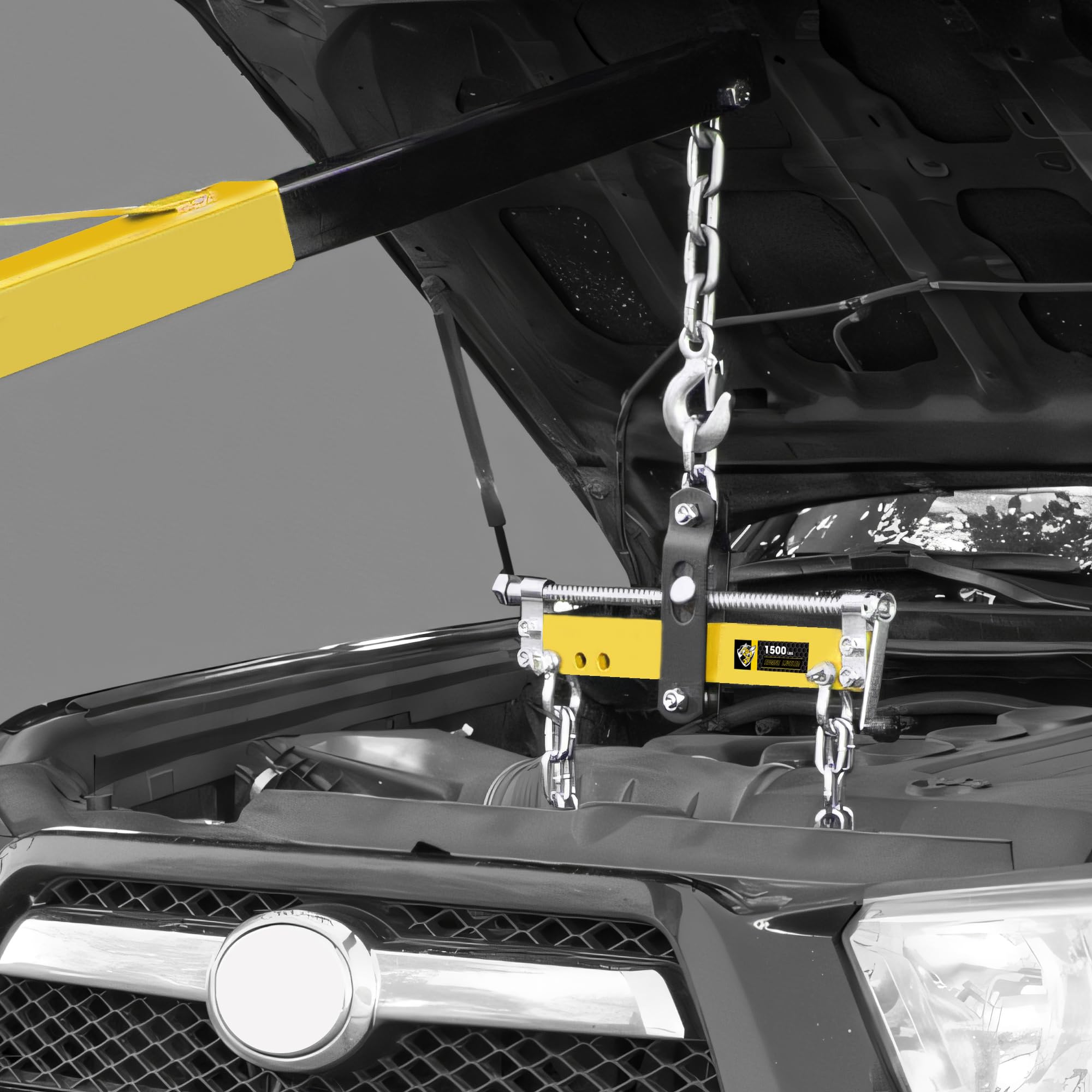 Easy setup for engine hoisting and routine maintenance tasks