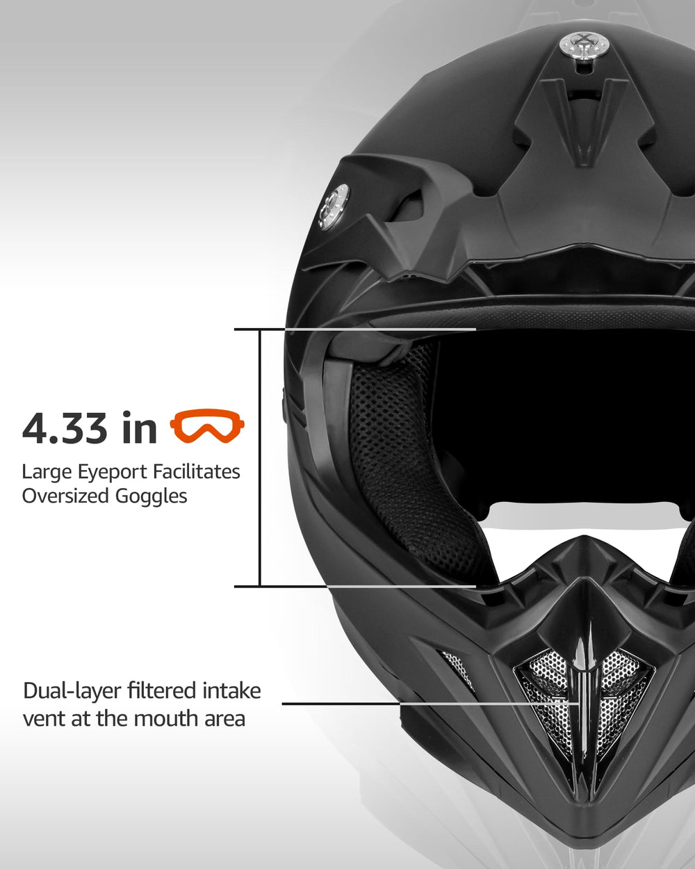 YEMA YM-915 ventilation ports delivering steady airflow on trails.