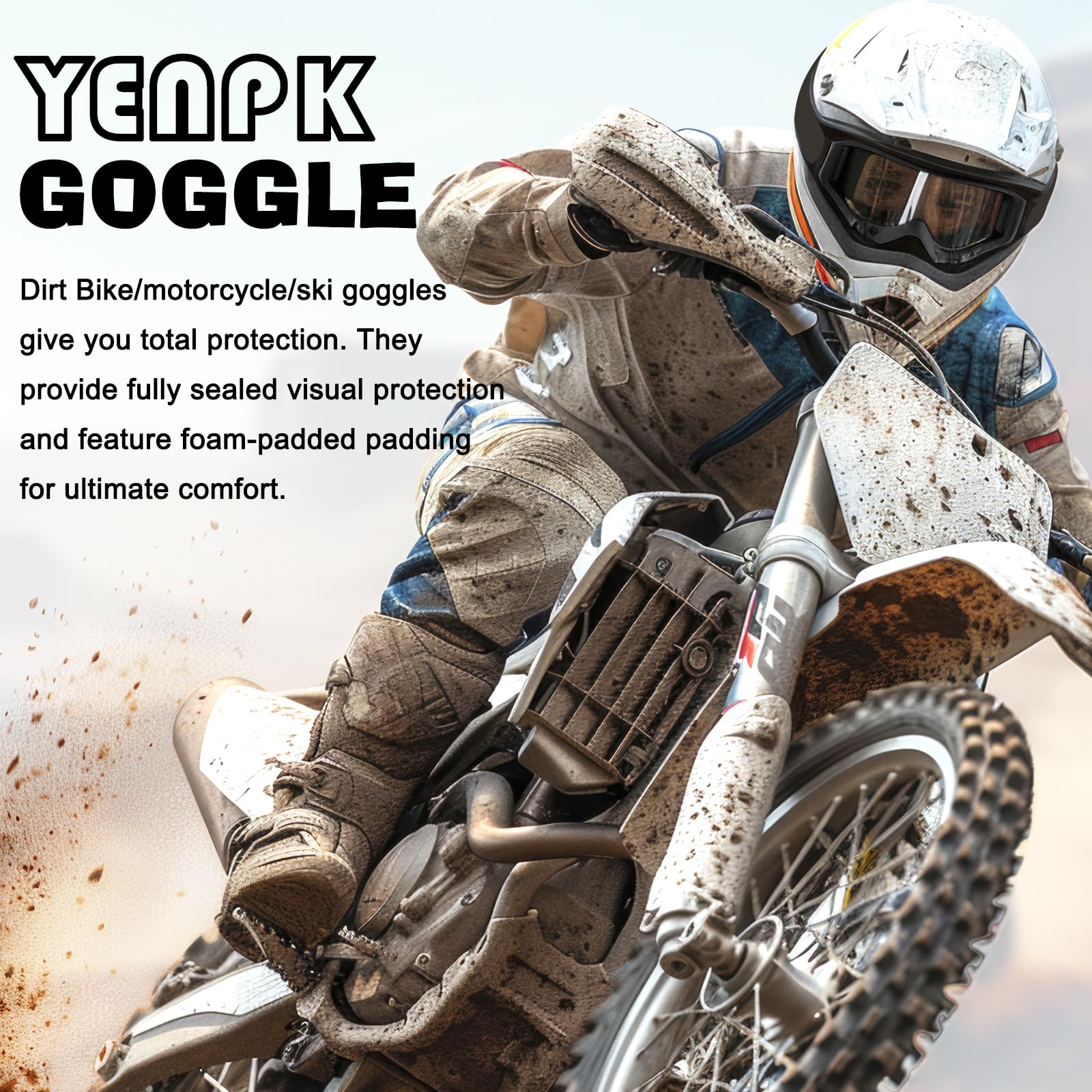 YENPK soft sponge padding and ventilation for comfort and fog reduction