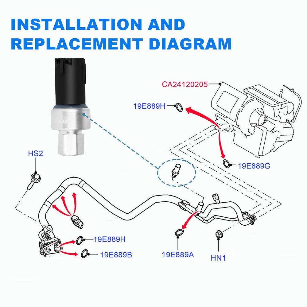 Yeoflagtrade AC pressure switch installation guide image confirms straightforward steps.