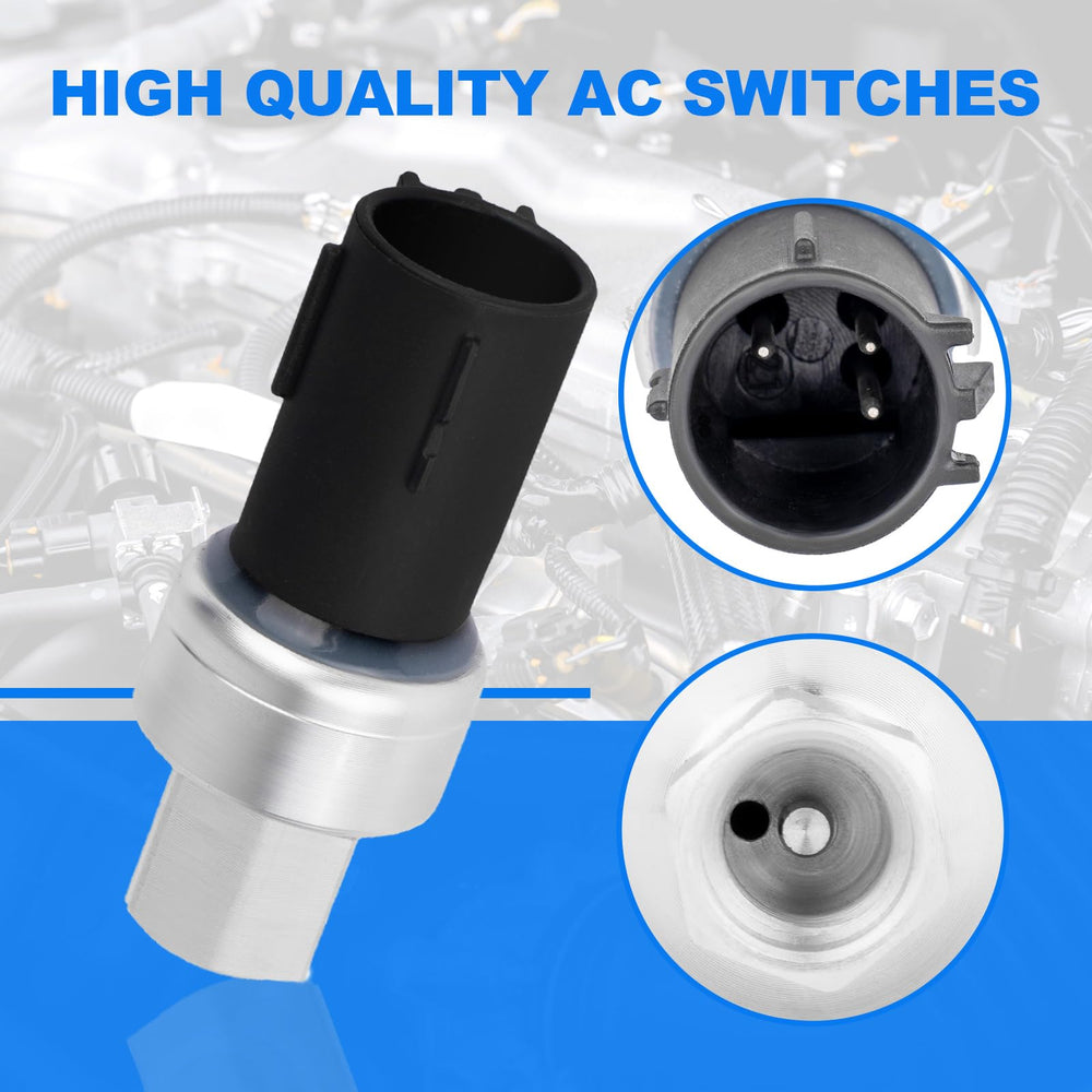 Yeoflagtrade AC pressure switch side view highlights slim profile for tight engine bays.