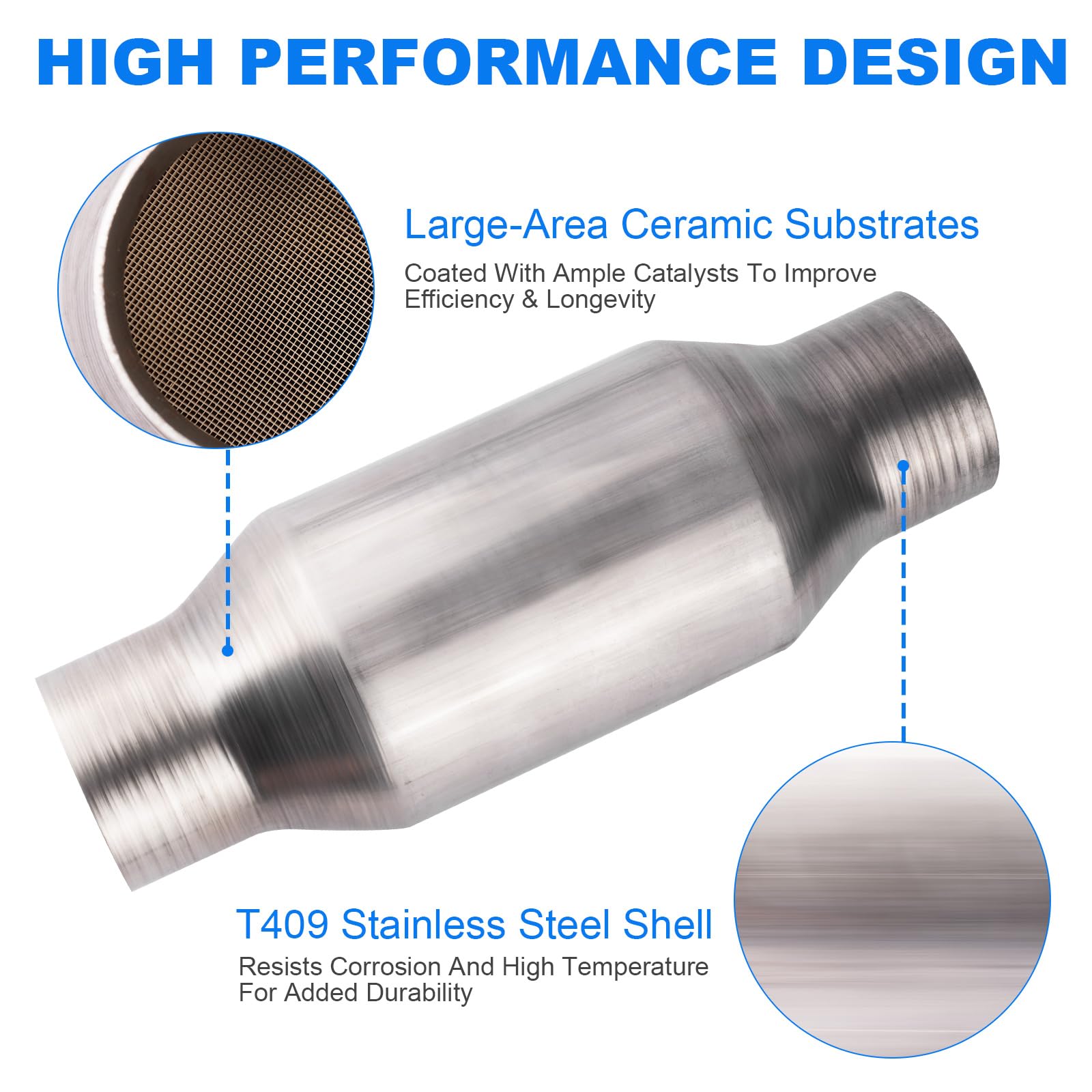 Yeoflagtrade catalytic converter stainless steel body durability and longevity