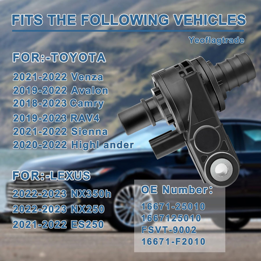 Yeoflagtrade coolant bypass valve Camry fit makes replacement straightforward for 2018-2021 vehicles.