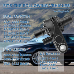 Yeoflagtrade coolant bypass valve Camry fit makes replacement straightforward for 2018-2021 vehicles.