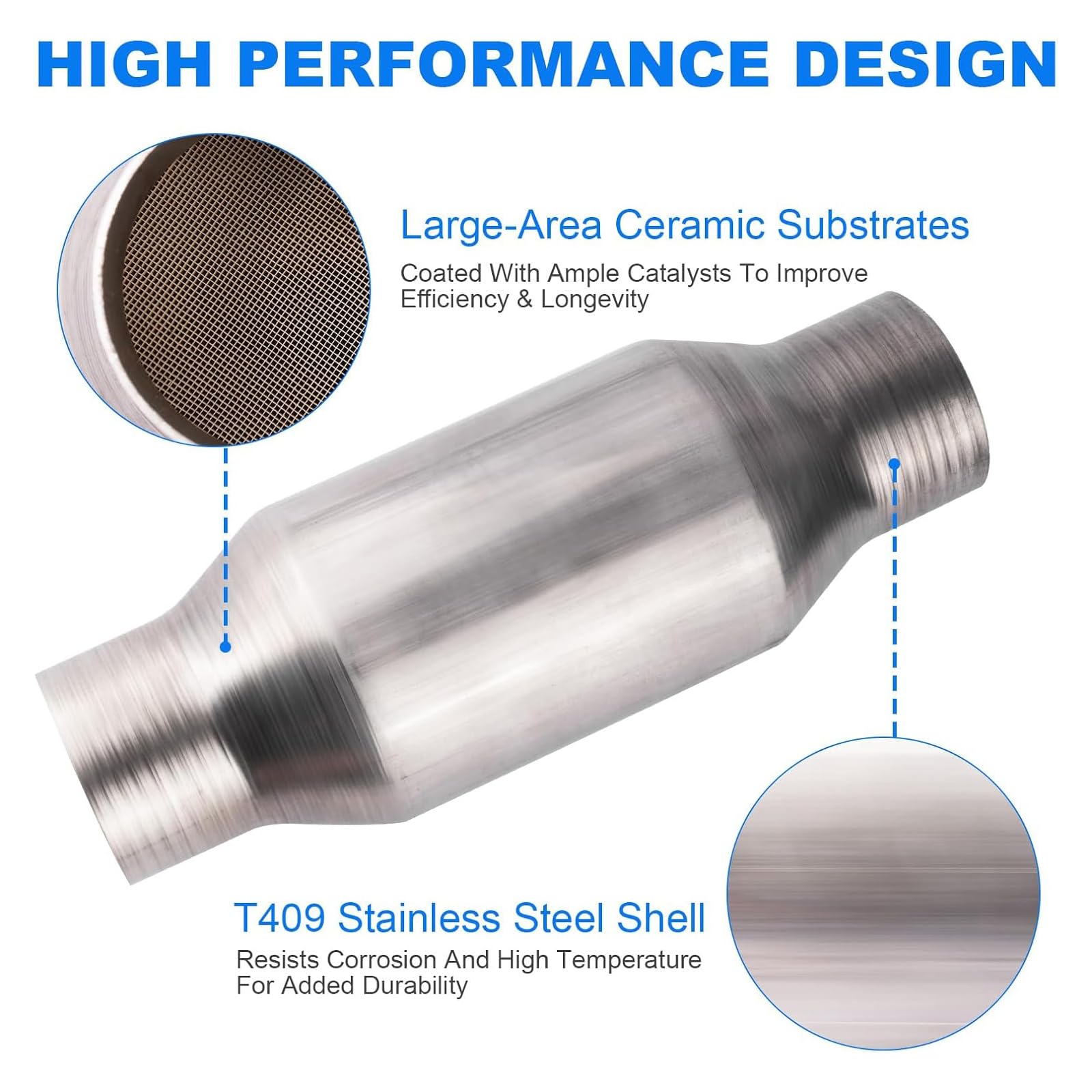 Yeoflagtrade oxygen port closeup highlights integrated port for efficient exhaust tuning.