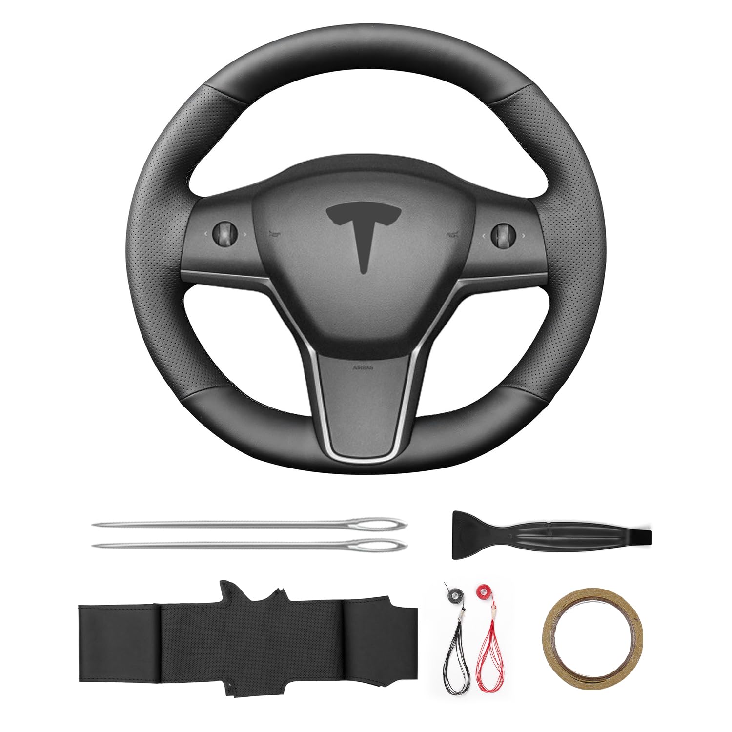 Yeolpise packaging includes needles, threads, tape and tools for DIY fit.