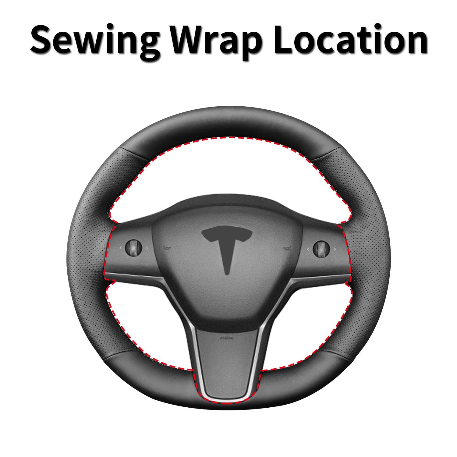 Yeolpise wrapped steering wheel close-up highlighting premium grip and clean lines.