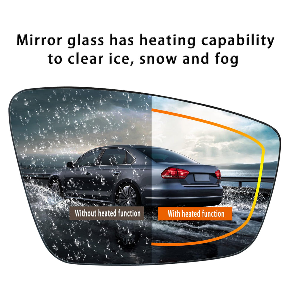 Yeparie mirror lower glass with ABS backplate resists water and rust for long-term use.