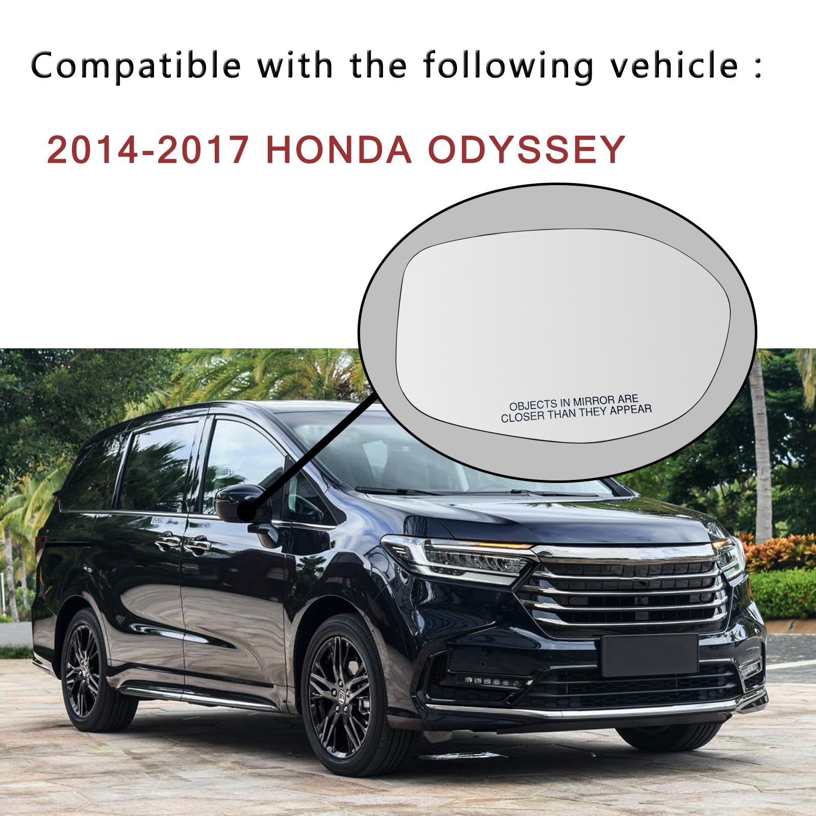 Yeparie Odyssey mirror glass back plate for sturdy replacement