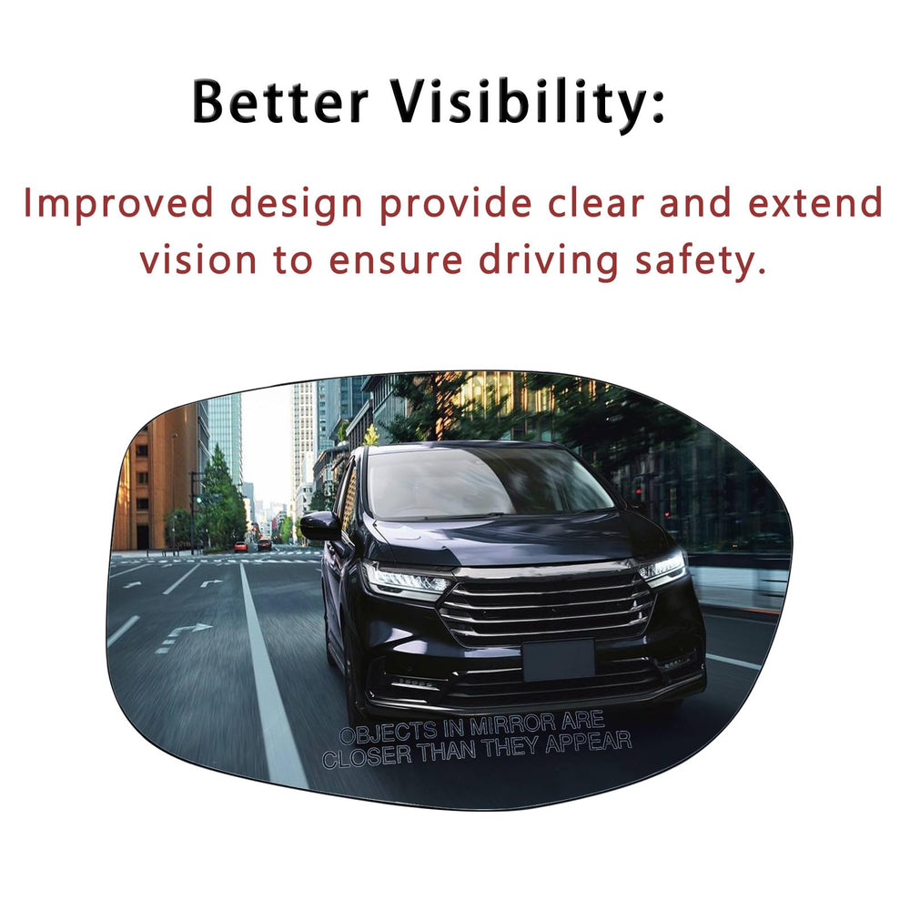 Yeparie Odyssey mirror glass front view showing edge to edge clarity