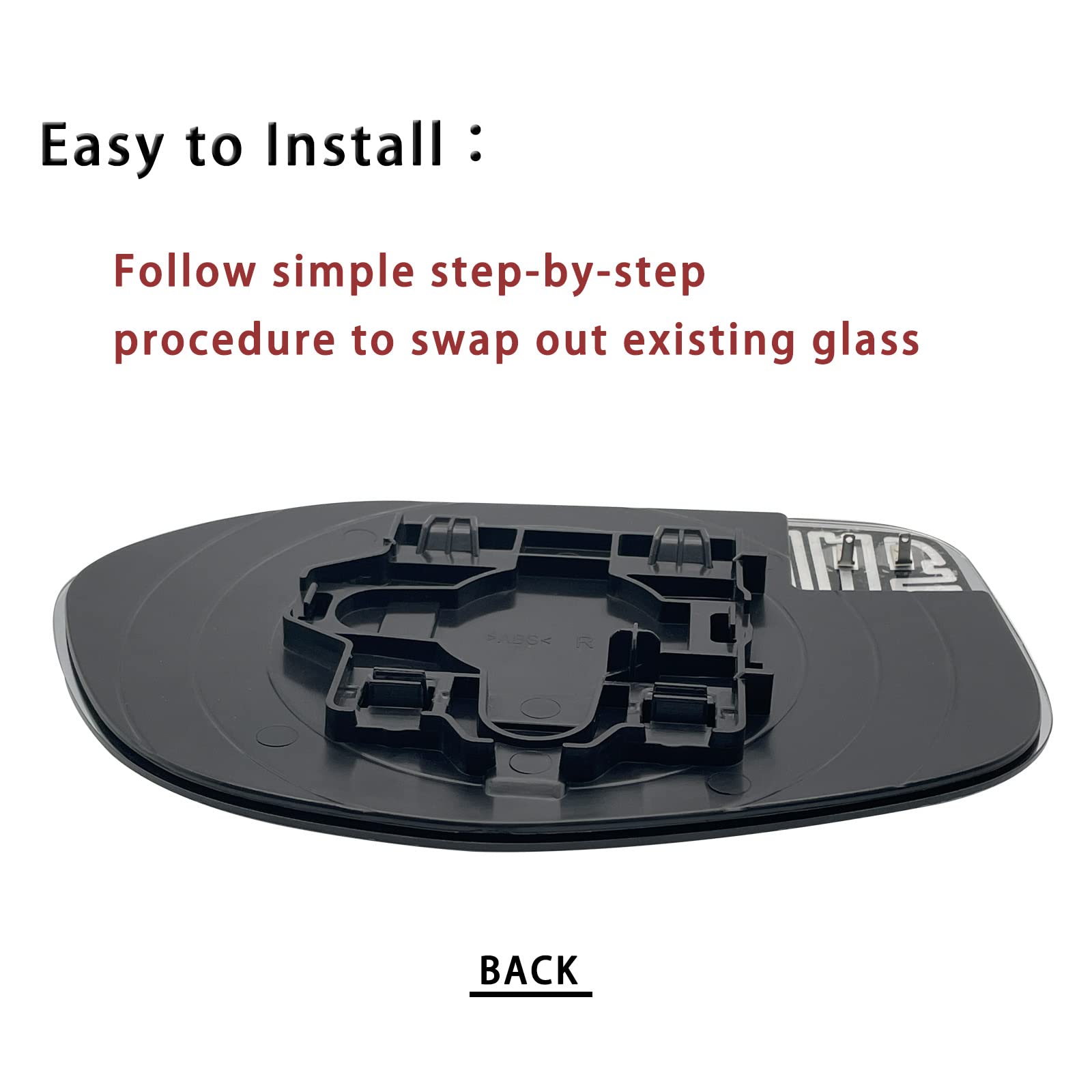 Yeparie installation guide image showing straightforward fit for Odyssey mirror