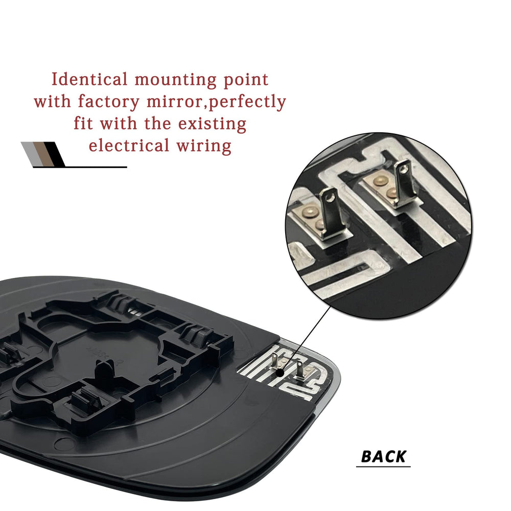 Yeparie Odyssey mirror glass rear view with secure mounting