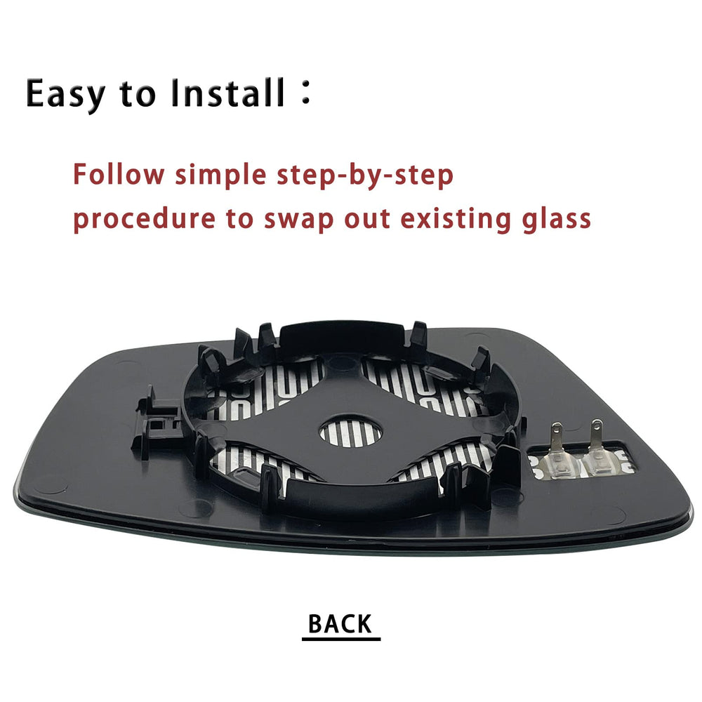 Yeparie passenger-side mirror lower-glass assembly ensures correct mounting and smooth operation.