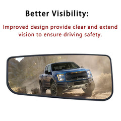 Yeparie towing convex mirror glass improves long-distance visibility on Ford trucks.