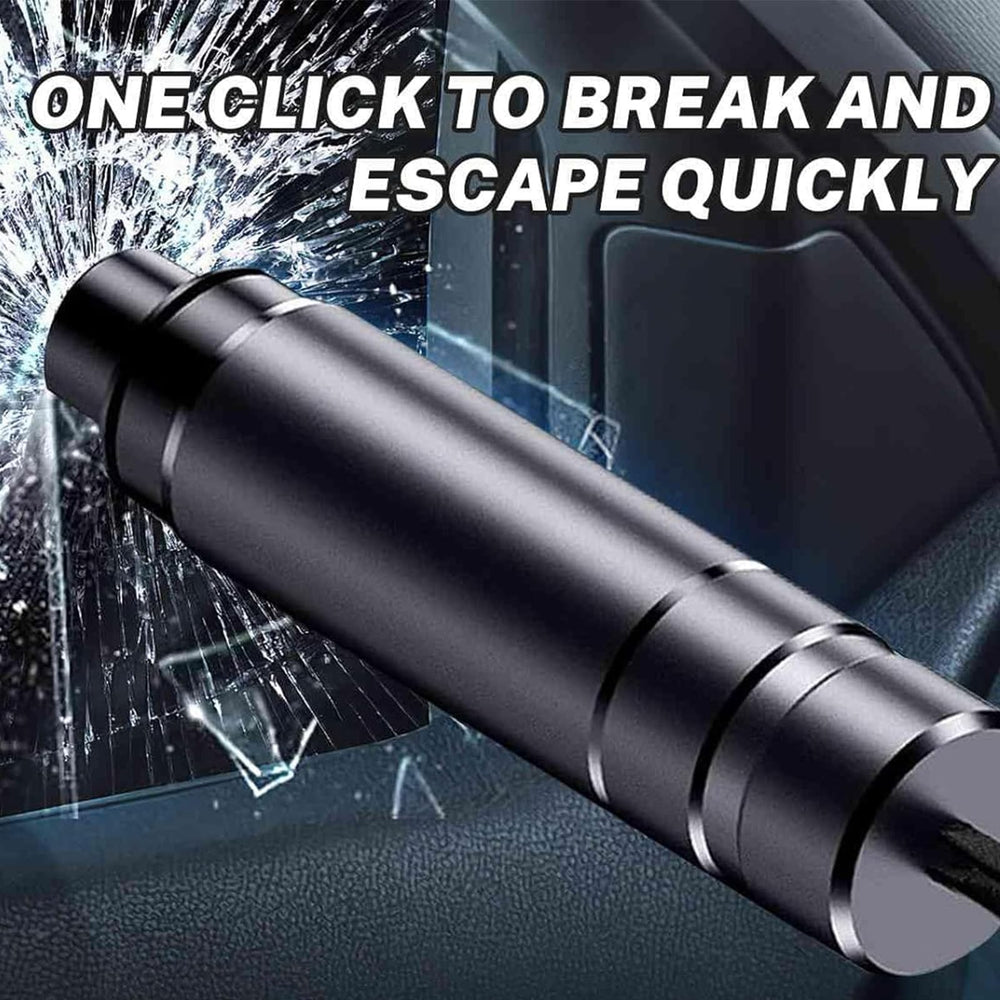 Yeria SafeHammer seatbelt cutter with hidden edge for fast release.