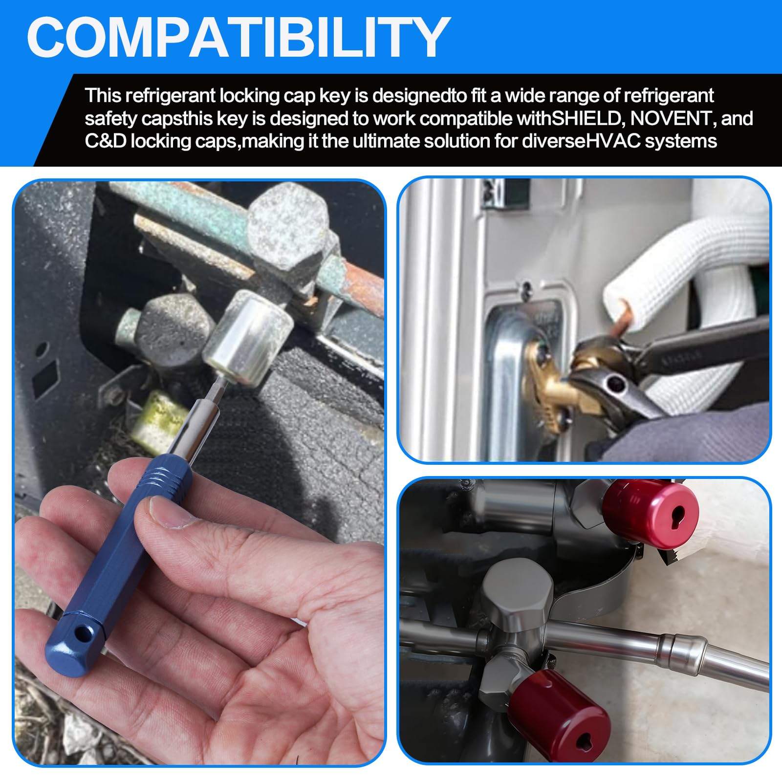 Yernoiy universal compatibility supports 410A and R22 refrigerants.