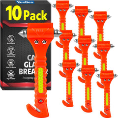 YesBes car safety hammer 2-in-1 with glass-breaker head for rapid escape