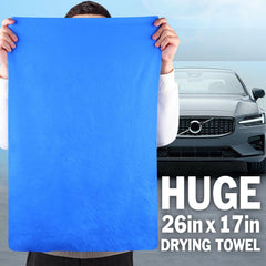 YesBes PVA chamois towel offers high absorbency for quick water removal.
