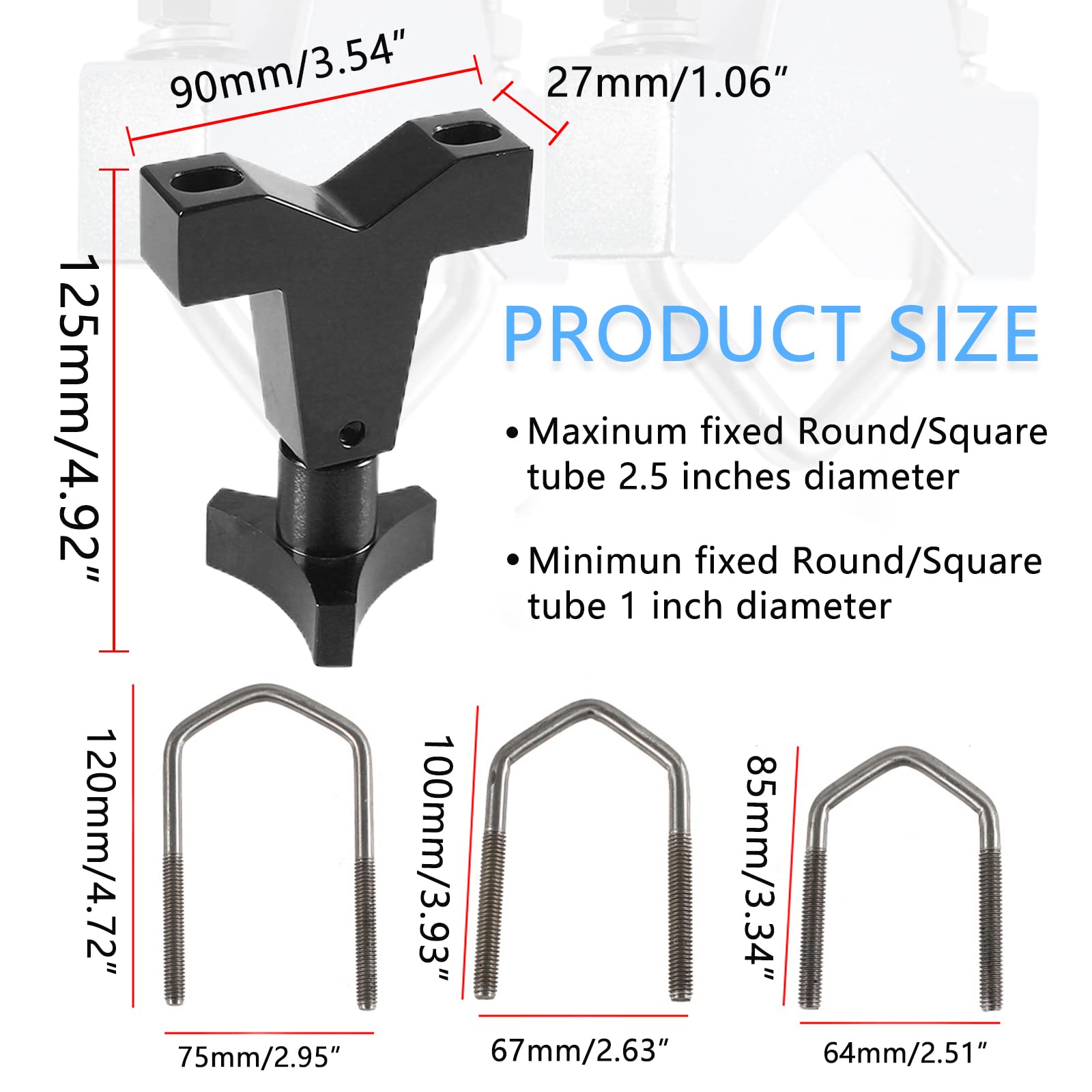 YESHMA aluminum mount close-up highlights 6061-T6 construction