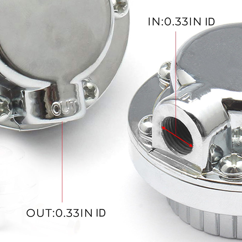 YESHMA brass fittings included ensure robust connections for 8mm and 10mm fuel lines.