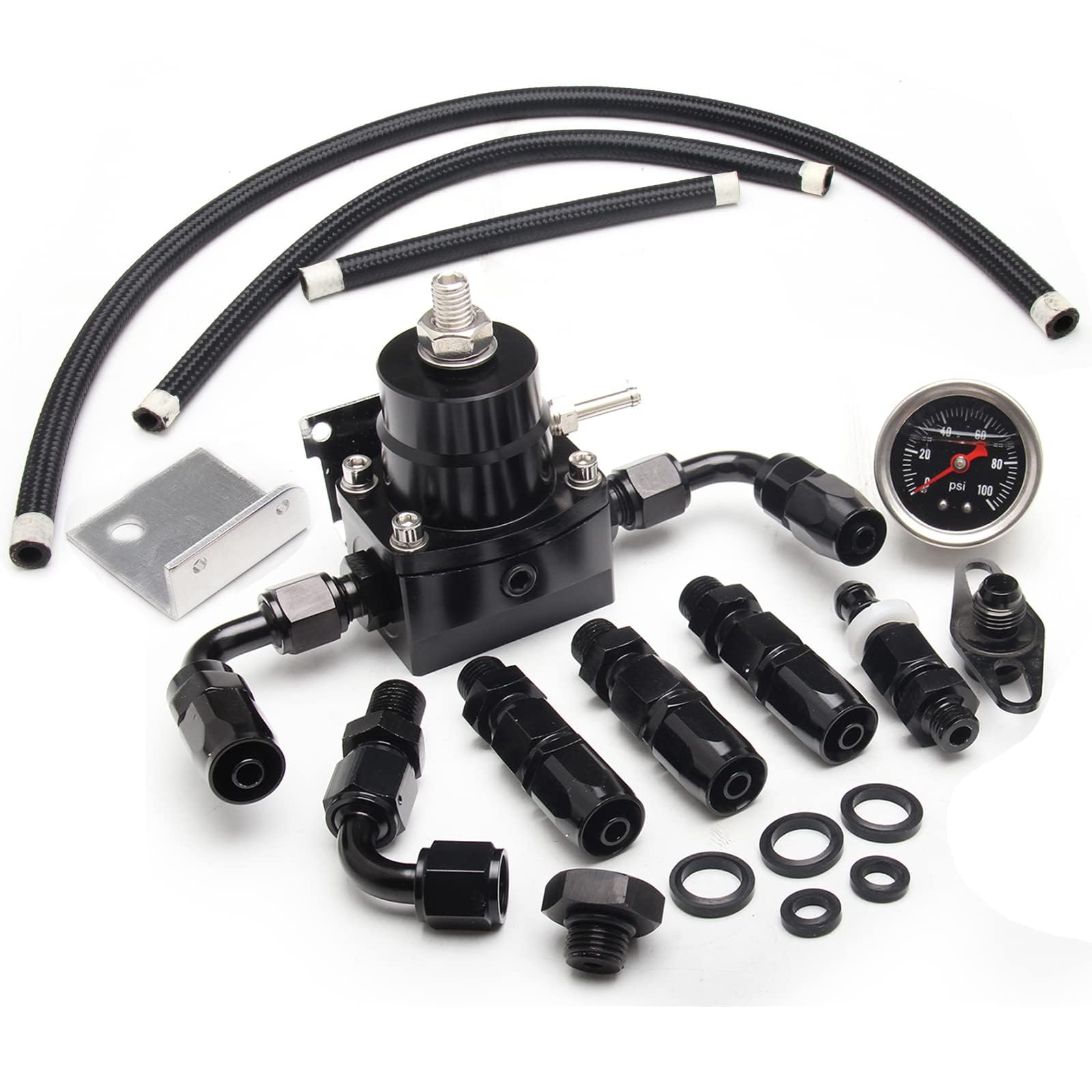 YESHMA EFI fuel regulator with gauge for precise pressure control in EFI systems.