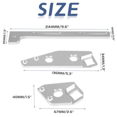 YESHMA sheet-metal intake bracket installation shows easy mounting with included hardware.