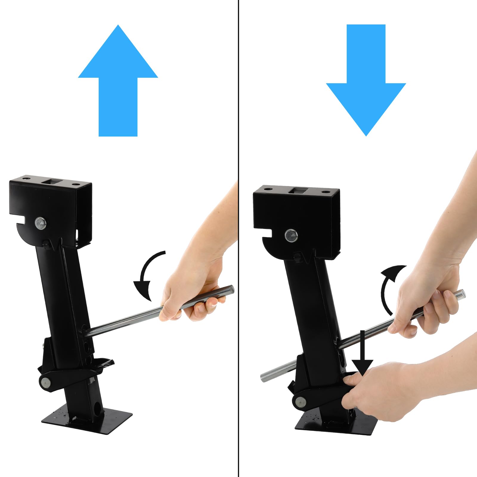 Yesland easy-to-use stabilizers install on level surfaces with no assembly.